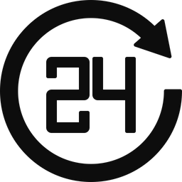 24 Hour Service  Icon