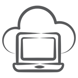 Cloud Laptop  Icon