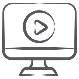 Computer Video  Icon