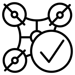 Drohne prüfen  Symbol