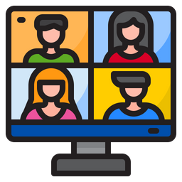 Online Meeting  Icon