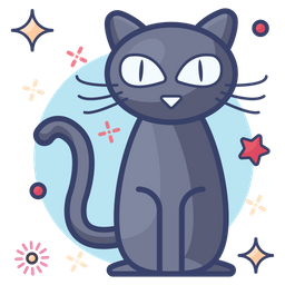 Schwarze Katze  Symbol