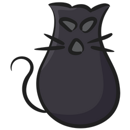 Schwarze Katze  Symbol