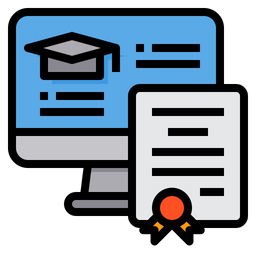 Online Graduation Certificate  Icon