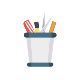 Barber Tool Jar  Icon