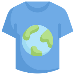 Erde auf T-Shirt  Symbol