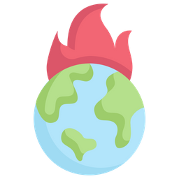 Erde in Flammen  Symbol
