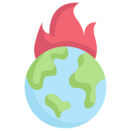 Earth On Fire  Icon