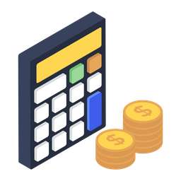 Finanzielle Berechnungen Geschaftsschatzung Taschenrechner Symbol