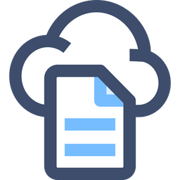 Cloud Data Document  Icon