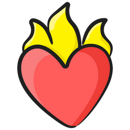 Burning Heart  Icon