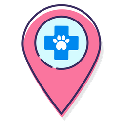 Animal Clinic Location  Icon