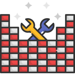 Parede de construção  Ícone