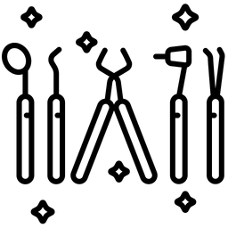 Zahnarztausrüstung  Symbol