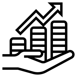 Einkommenssteigerung  Symbol