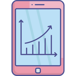 Data Visualization Mobile Graph Mobile Interface Icon