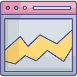 Data Management Data Processing Data Visualization Icon