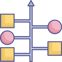 Algorithm Data Infrastructure Flowchart Icon