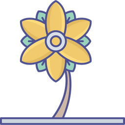 Bloodroot Flower  Icon