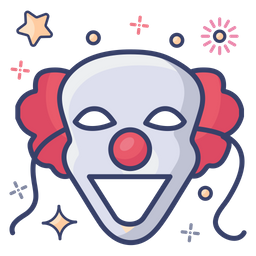 Clown-Maske  Symbol