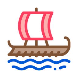 그리스 상인 선박 아이콘