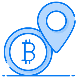 Bitcoin Location  Icon