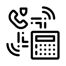 Tür-Sicherheitstelefon  Symbol