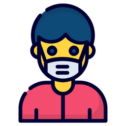 Boy Wearing Mask  Icon