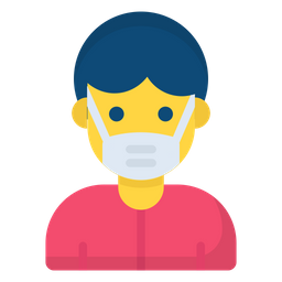 Boy Wearing Mask  Icon