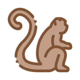 Malaysischer Affe  Symbol