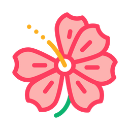 Hibiscus Flower  Icon