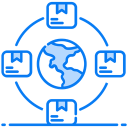 물류 네트워크  아이콘