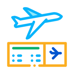 Airplane Ticket  Icon