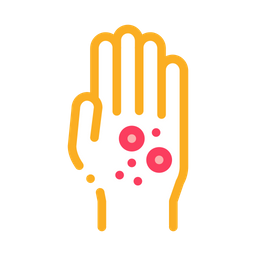 Dermatitis Rash Hands  Icon