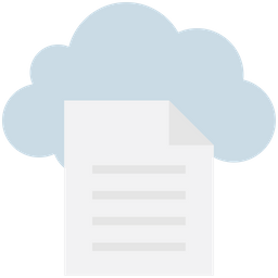 Cloud Document  Icon