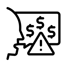 Geldwarnungen  Symbol