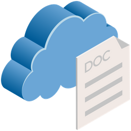 Cloud Document  Icon