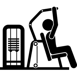 Hebel-Schulterdrücken  Symbol