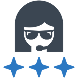 Customer Support Ratings  Icon