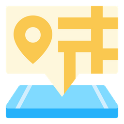 Mobile Map  Icon