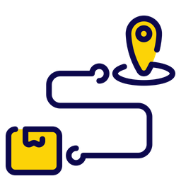 Delivery Route  Icon