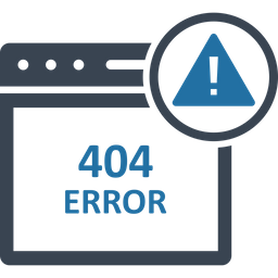 404 Error Message  Icon