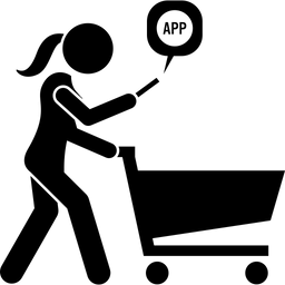 Einkaufsanwendung  Symbol