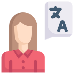 Female Translator  Icon