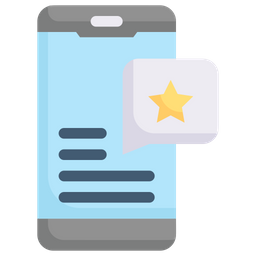 Feedback no smartphone  Ícone