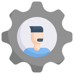 Customer Service Gear  Icon