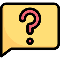 Bubble Word Question Sign  Icon