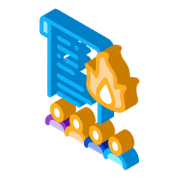 Desejo de queimar documentos  Ícone