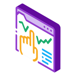 온라인 분석 차트  아이콘