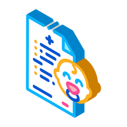 Baby Medical Document  Icon